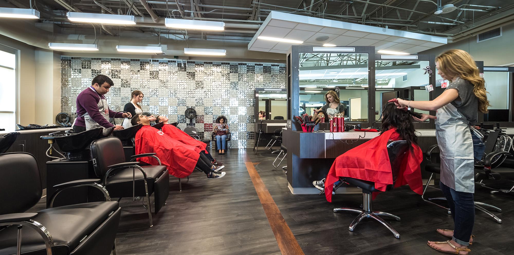 Barbershop inside Kirk Lewis CTHS